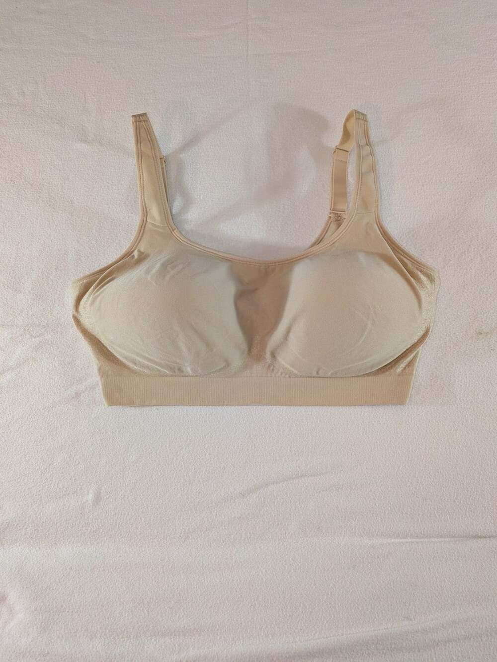 NWOT Shapermint Essentials Everyday Wireless Shaping Bra Beige XL/TG
